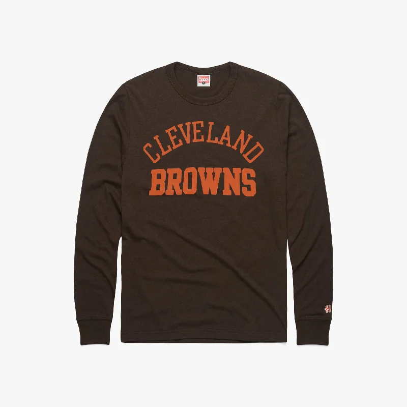 Men's Shirts with Drawstring WaistbandsCleveland Browns Classic Long Sleeve Tee