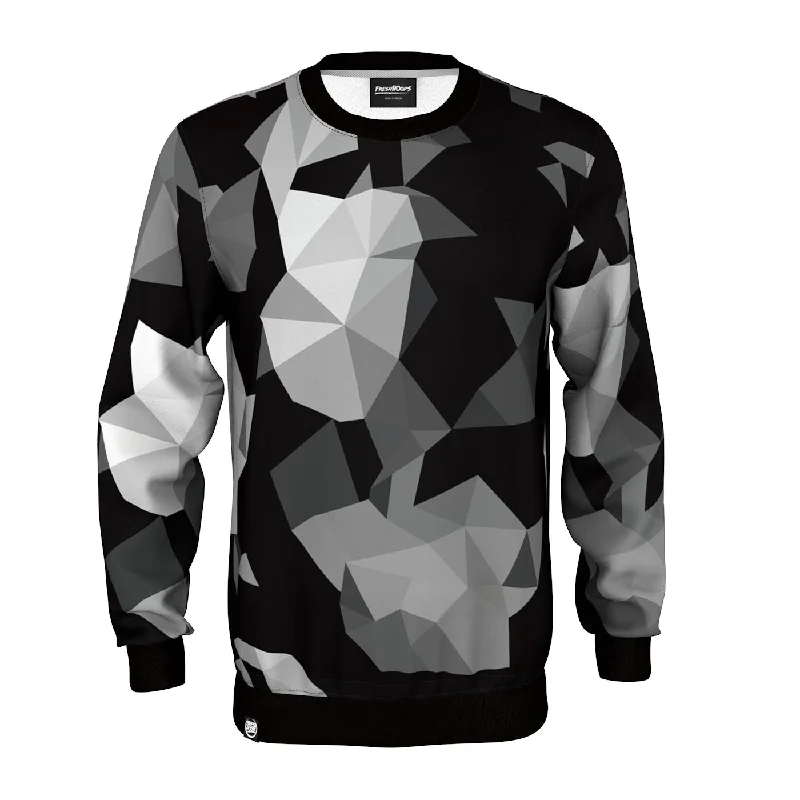 Slim-Fit Basketball Men's SportswearCubes Black Sweatshirt