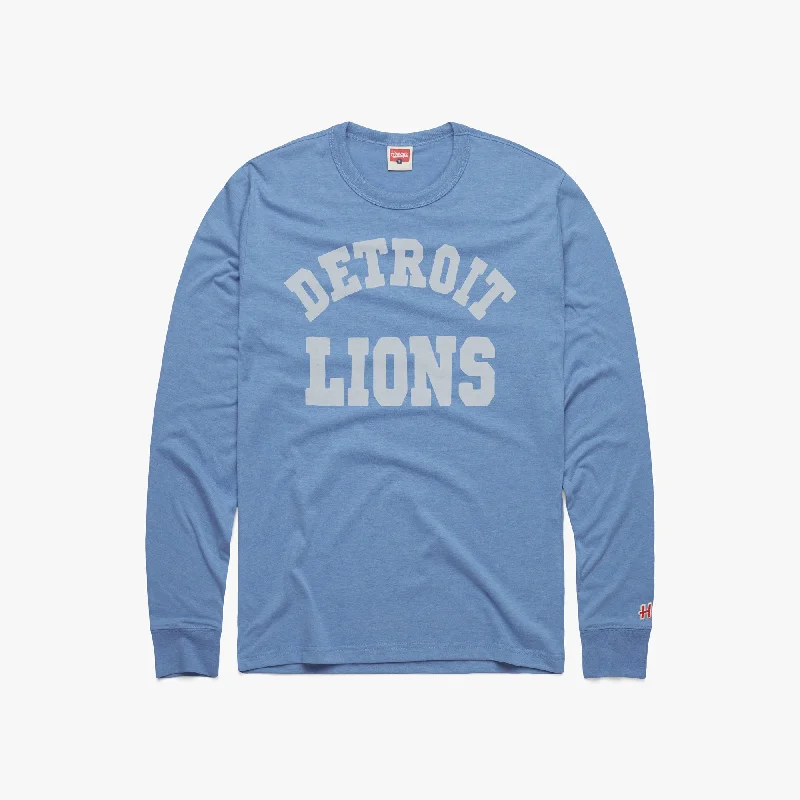 Men's Shirts with Single-Breasted DesignsDetroit Lions Classic Long Sleeve Tee