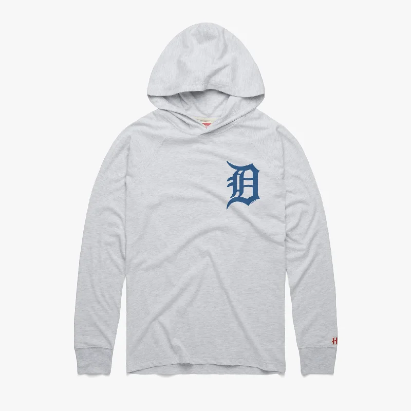 Men's Shirts with High NecksDetroit Tigers Jersey Logo Lightweight Hoodie