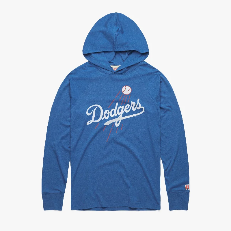 Striped Men's TopsDodgers Home Run Lightweight Hoodie