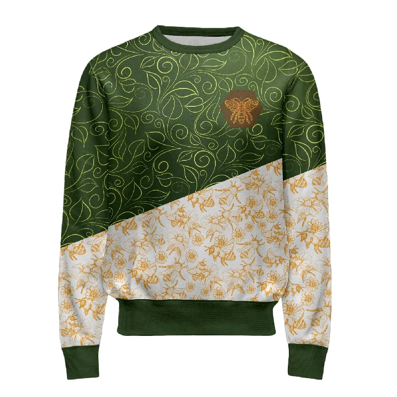 Modern Casual Men's SportswearFloral Bee Sweatshirt