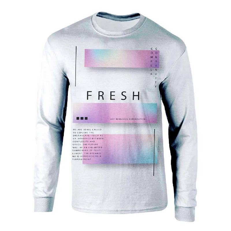 Men's Shirts with Rounded HemlinesFresh Explore Long Sleeve Shirt