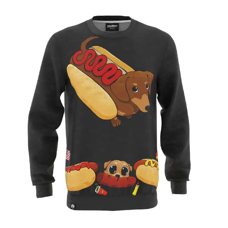 Athletic-Cut Compression Men's SportswearHot Dog Sweatshirt