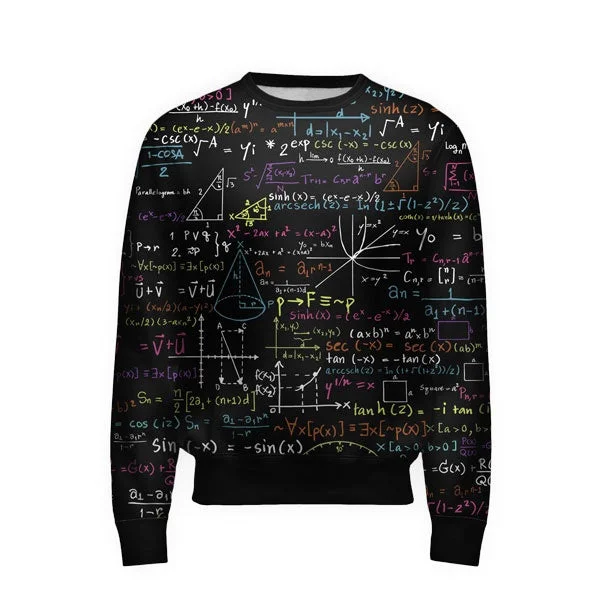 Gym-Ready Lightweight Men's SportswearMath Sweatshirt