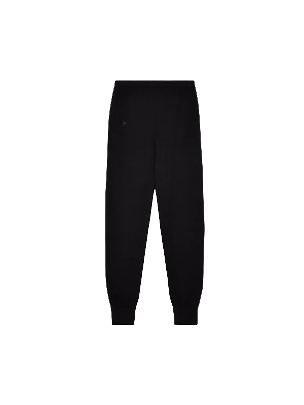 Moisture-Wicking Performance Men's SportswearMens DNA Regenerative Merino Wool Track Pants—black