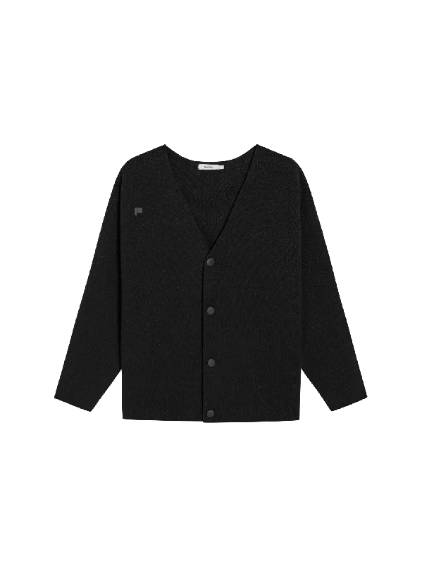 Versatile Men's SportswearMens Archive Recycled Cashmere Cardigan—black