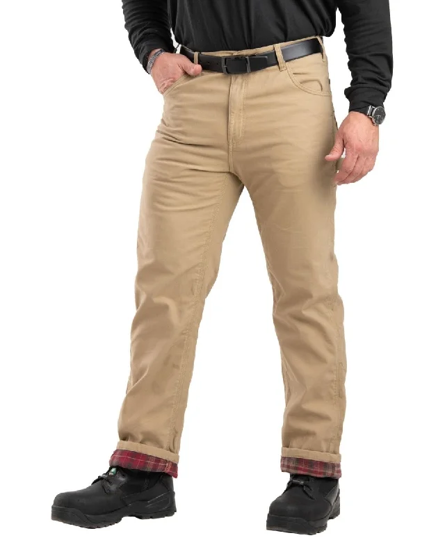 Men's Solid-Colored Pants for VersatilityWashed Duck Flannel Lined Carpenter