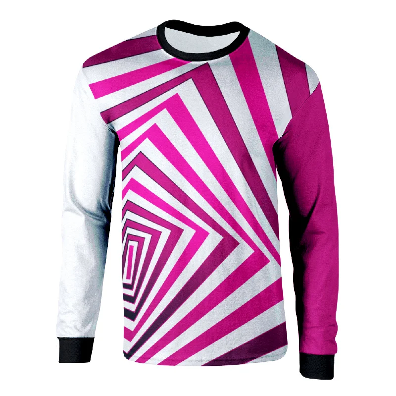 Men's Performance Shirts for SportsPink Depth Long Sleeve Shirt