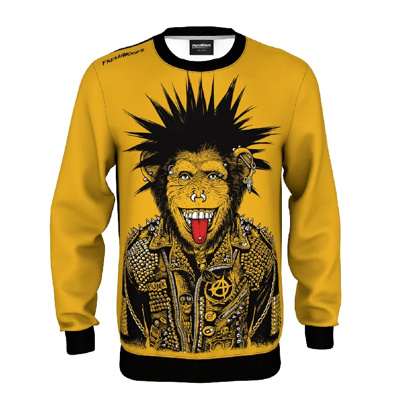 Stylish Men's SportswearPunk Monkey Sweatshirt