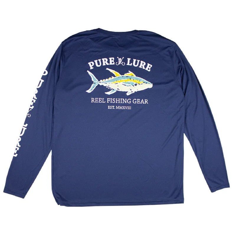 Men's Shirts with Patchwork PatternsReel Tuna Sun Shirt