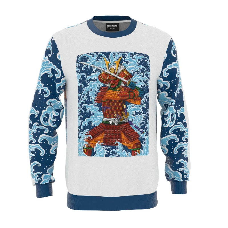 Trend-Setting and Ergonomic Men's SportswearSamurai Wave Sweatshirt