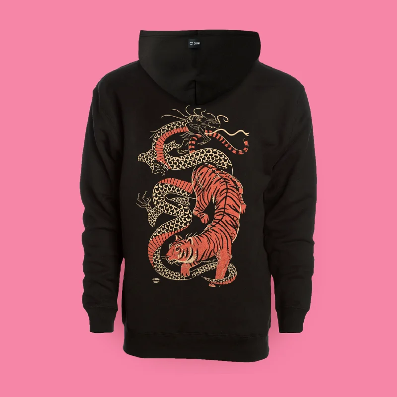 Durable Men's SportswearTiger Dragon Hoodie