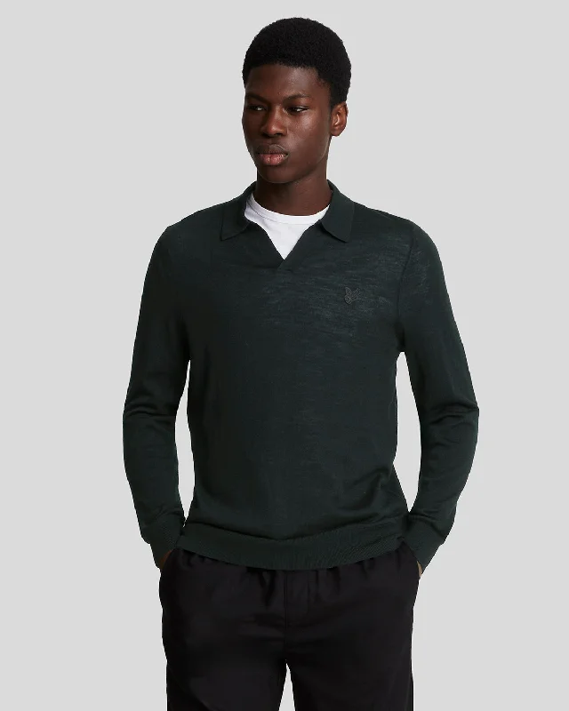 Tennis Men's SportswearTonal Eagle Merino Collared Jumper