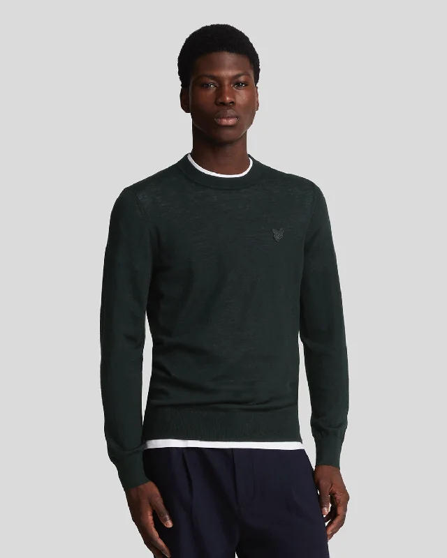 Performance Enhancing Compression Men's SportswearTonal Eagle Merino Crew Neck Jumper