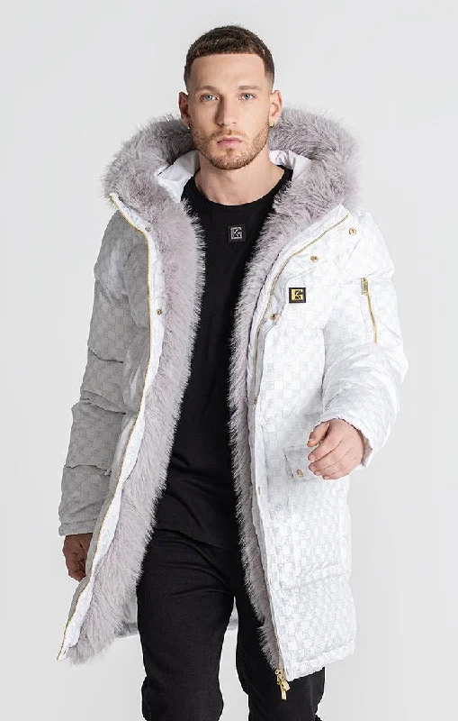 Men's Coats with Wind-Resistant FabricWhite Clone Coat