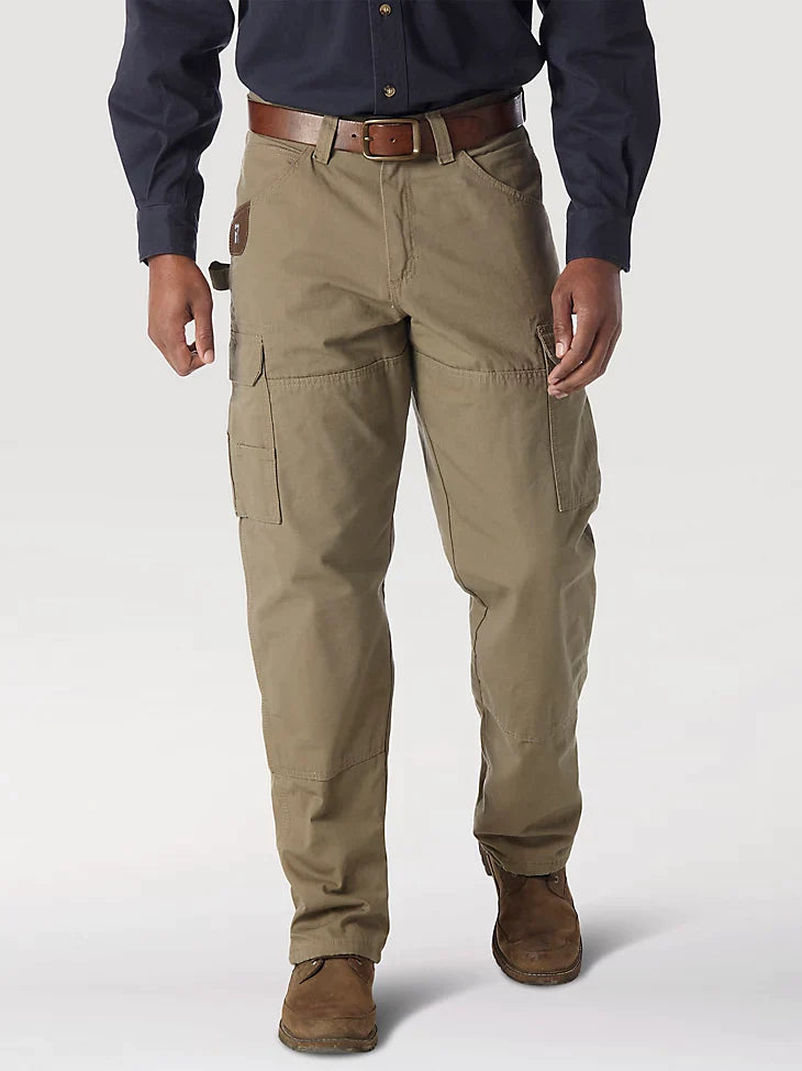 Men's Pants with Adjustable CuffsWrangler® RIGGS® Men's Lined Ripstop Ranger Pant_Bark